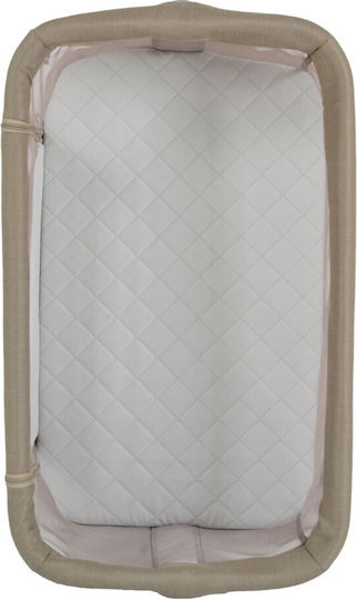 Cangaroo Wiege Aura mit Seitlicher Öffnung und Rädern Beige