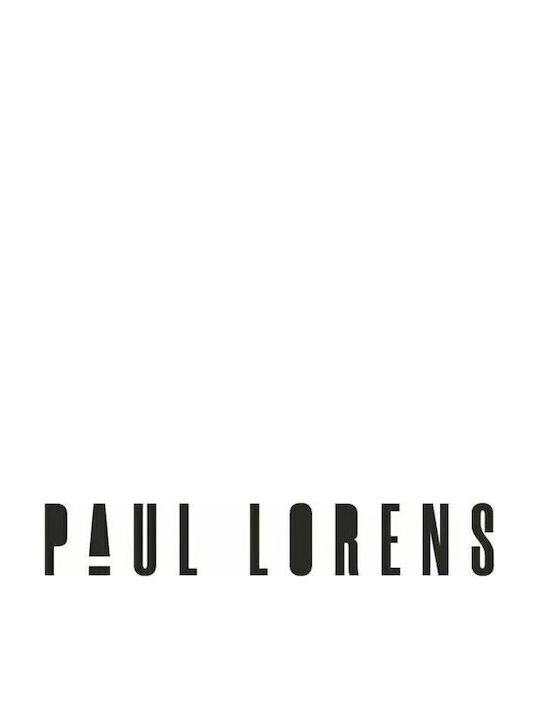 Paul Lorens Мъжки часовник 46мм с батерия и черна метална гривна