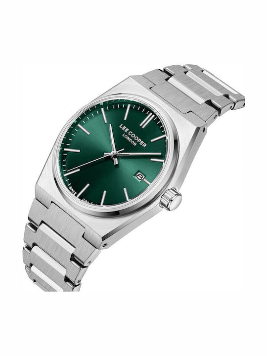 Lee Cooper Men's Watch Battery with Silver Metal Bracelet
