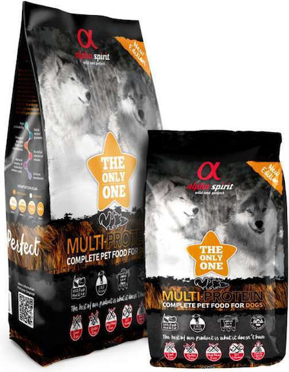 Alpha Spirit The Only One Multi-Protein 12kg Ξηρά Τροφή Σκύλων χωρίς Σιτηρά & Γλουτένη με Κοτόπουλο, Πάπια και Ψάρια