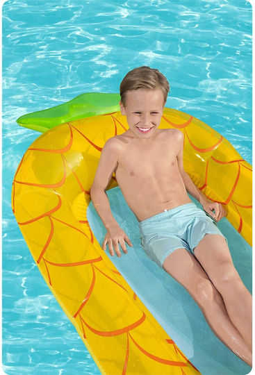 Bestway Kids Inflatable Pool Mattress Pineapple Yellow 178x103cm