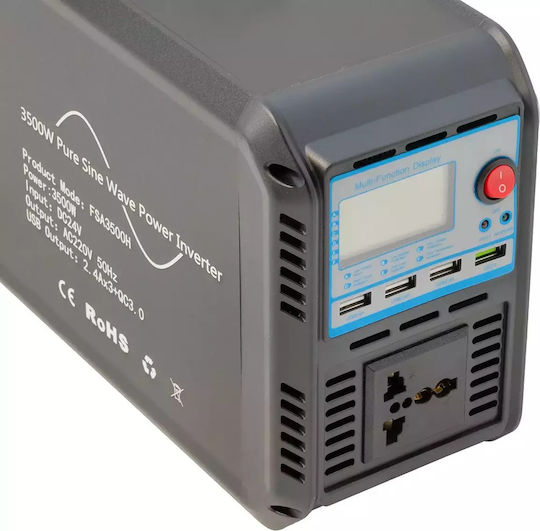 Gdsuper Gdsuper Reiner Sinuswellen Wechselrichter 3500W mit Nenn-Eingangsspannung 24V Einphasig