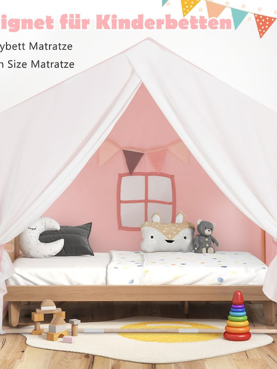 Costway Kids House Play Tent for 3+ years Pink