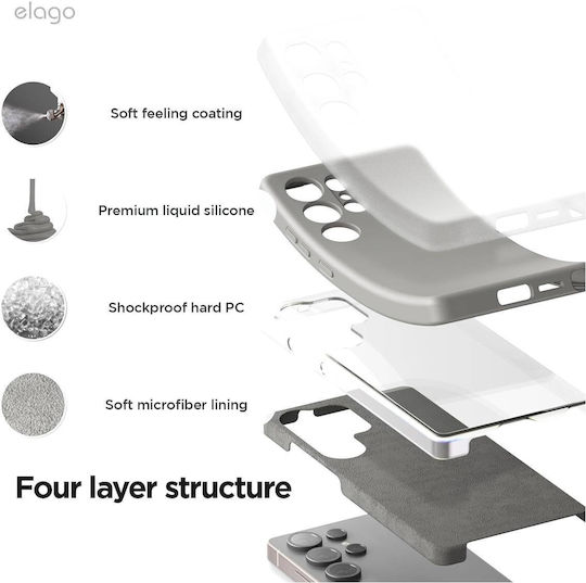Elago Back Cover Silicone / Plastic Gray (Galaxy S25 Ultra)