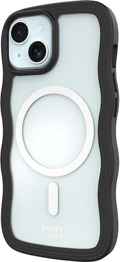 HappyCase Umschlag Rückseite Kunststoff / Silikon mit Band Transparent (iPhone 15Xiaomi 15 ProRealme 14 Pro)