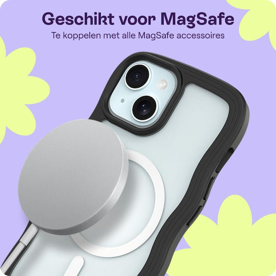 HappyCase Umschlag Rückseite Kunststoff / Silikon mit Band Transparent (iPhone 15Xiaomi 15 ProRealme 14 Pro)
