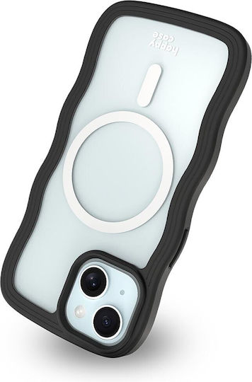 HappyCase Umschlag Rückseite Kunststoff / Silikon mit Band Transparent (iPhone 15Xiaomi 15 ProRealme 14 Pro)