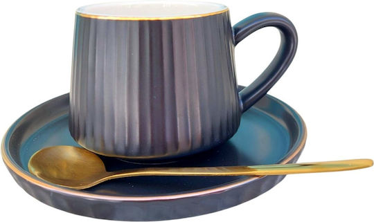 Tasse Cappuccino Keramik Schwarz 230ml