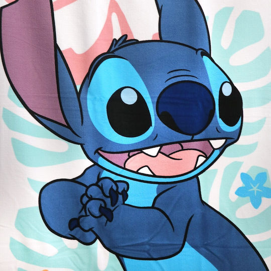 Aymax Детски плажен кърпа Син Lilo & Stitch 140x70см.