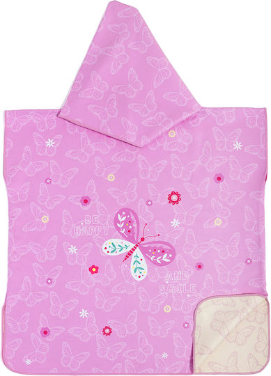 Nima Kids Poncho No 3/5 Be Happy Pink