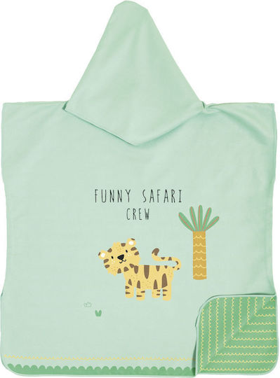 Nima Kids Πόντσο No 3/5 Funny Safari Πράσινο