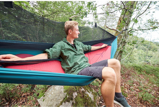 Grand Canyon Hattan Self-Inflating Single Camping Sleeping Mat 198x63cm Thickness 5cm in Red color