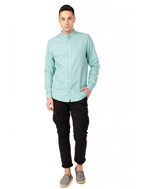 Herrenhosen Cargo Elastisch Slim Fit Schwarz