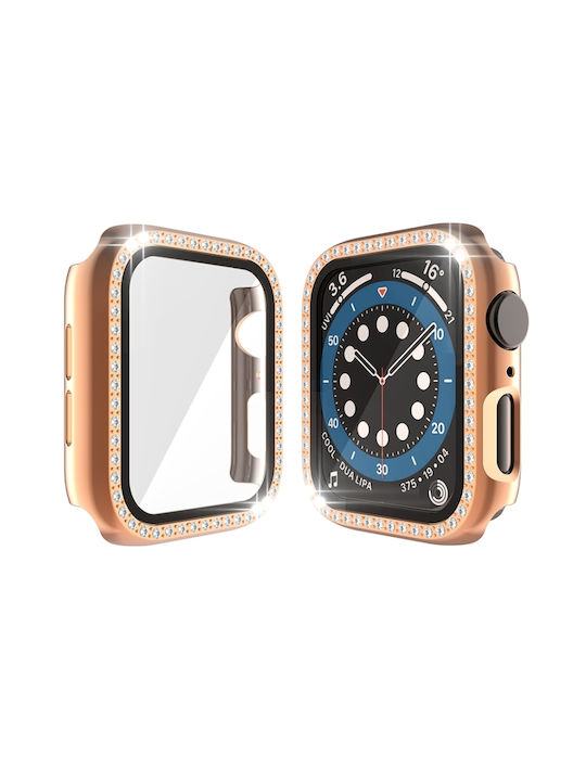 Πλαστική Θήκη σε Ροζ Χρυσό χρώμα για Apple Watch Series 6, SE, 5, 4 44mm