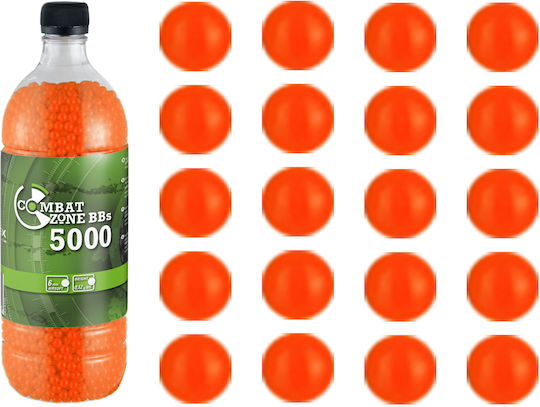 Bb Balls Asg Combat Zone Basic 0.12 G 6 Mm 5000 Pcs Red