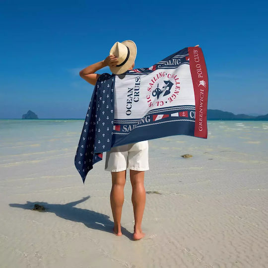 Greenwich Polo Club Microfiber Body Towel 280gr/m² Blue 80x170cm