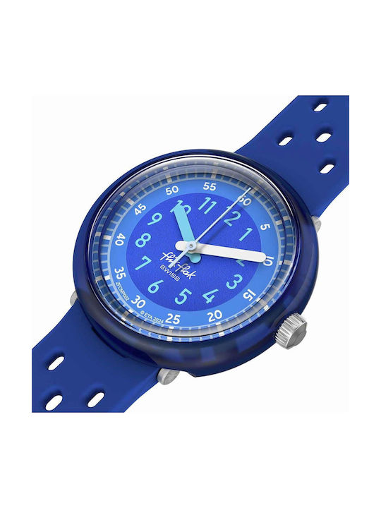 FlikFlak Kids Analog Watch Fizz In Blue with Silicone Strap Blue