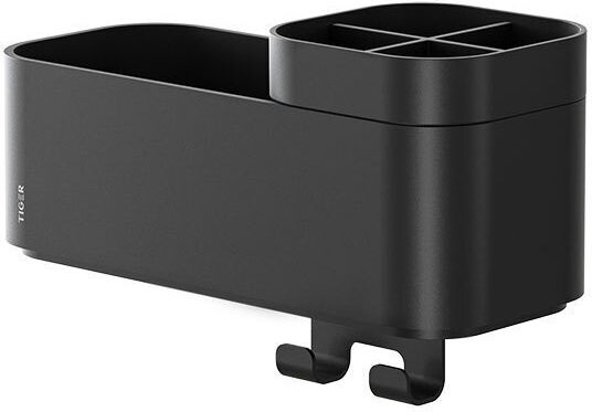 TIGER Wall Mounted Bathroom Shelf Plastic 10.8x24.9x15.7cm Black