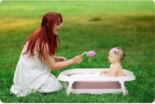 Ricokids Πτυσσόμενη Μπανιέρα Μωρού Λευκή