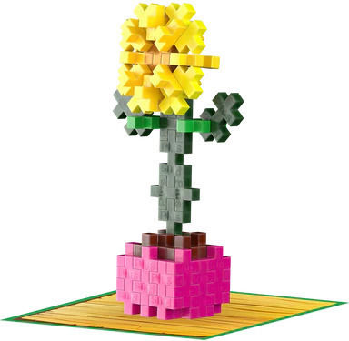 Plus Plus Образователни Конструктори Sunflower за 7+ Години 50 Бройки