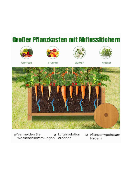 Costway Pot Wooden Orange 90x44.5x180cm.