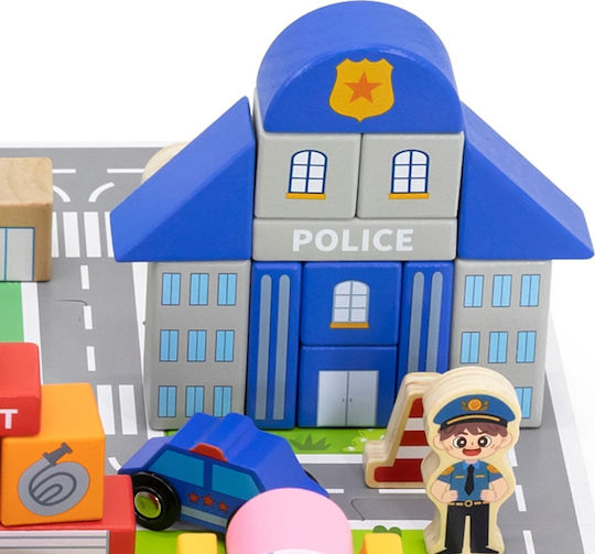 Educational Blocks Building Blocks Cities Wooden for 2+ years Years 100pcs