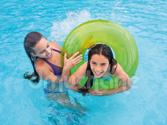 Intex Wet Set Collection Transparent Swim Tube 76cm 59260np Τυρκουάζ