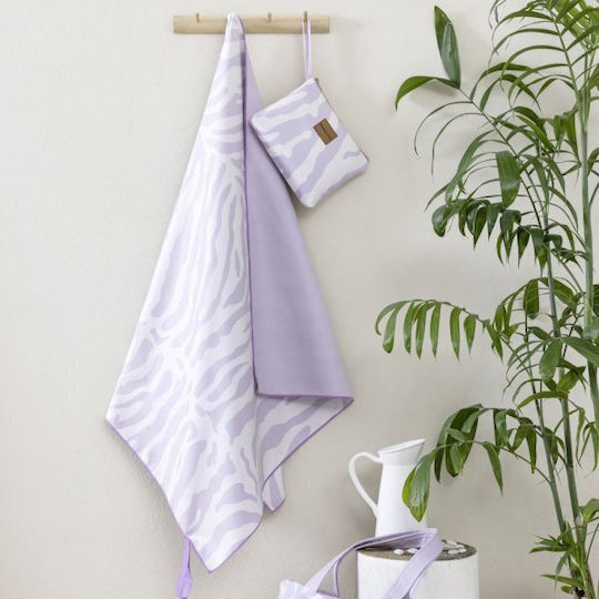 Nima Sol Microfiber Towel Body Purple 160x90cm
