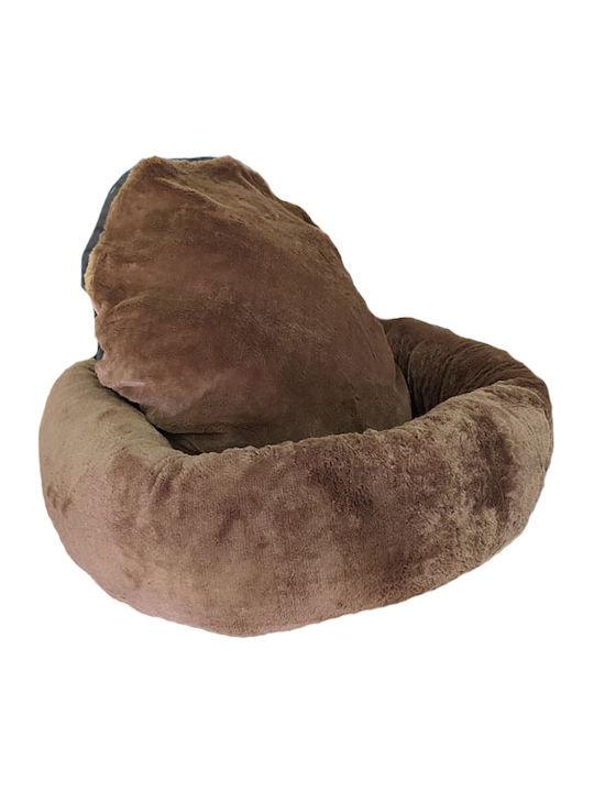 Woofmoda 911-1505 Пуф Легло за куче Кафяв 60x60см.