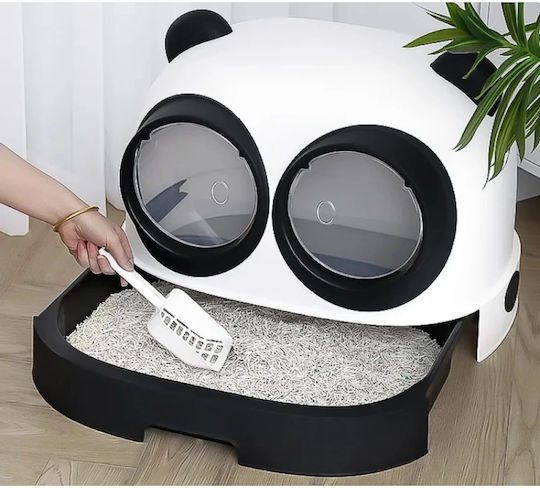 Glee Cat Toilet Closed White L54.1 x W43.7 x H38.9cm
