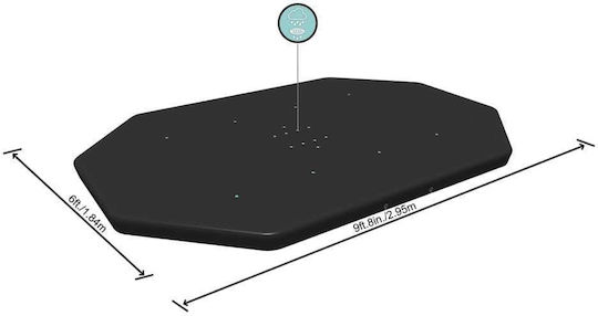 Bestway Oval Pool Cover Flowclear 300x200cm 1pcs