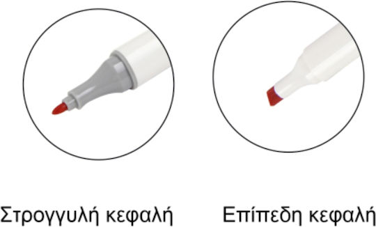Μαρκαδόροι Ζωγραφικής Λεπτοί, Επαγγελματικοί Σετ 36 χρώματα