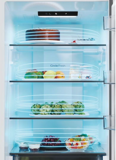 Candy Ψυγειοκαταψύκτης 409lt NoFrost Υ205xΠ59.5xΒ66.7εκ. Inox ECN2CQTEX206