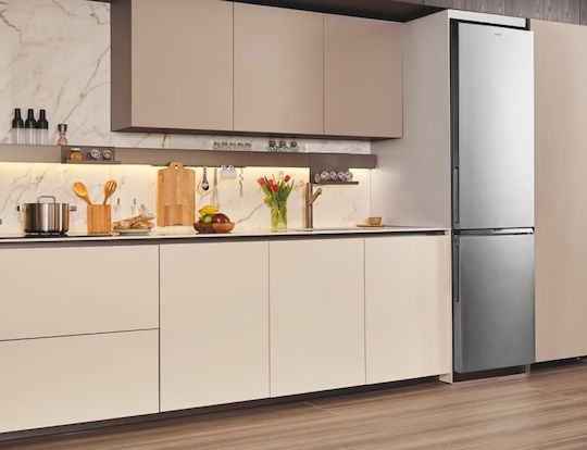 Candy Ψυγειοκαταψύκτης 409lt NoFrost Υ205xΠ59.5xΒ66.7εκ. Inox ECN2CQTEX206