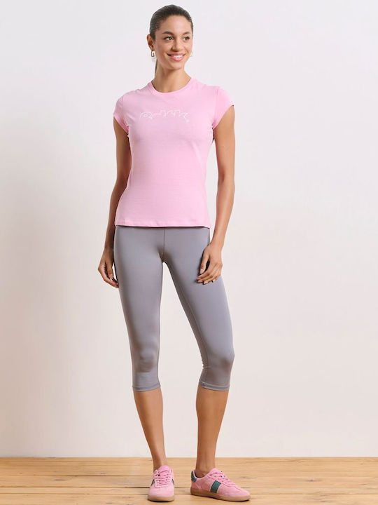 Women's Capri Training Legging High Waisted Steel