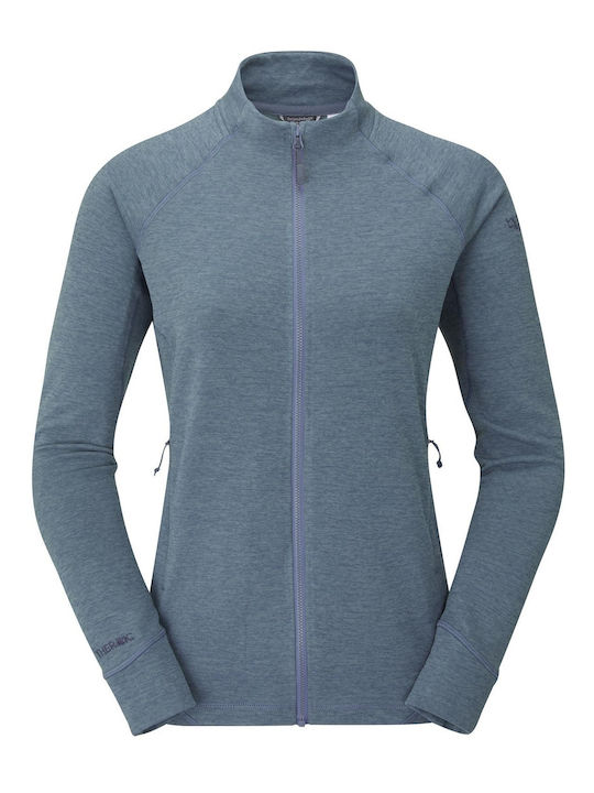 Women's Cardigan with Zipper Orion Blue