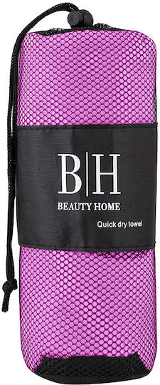 Beauty Home Microfiber Towel Body 200gr/m² Purple 160x90cm