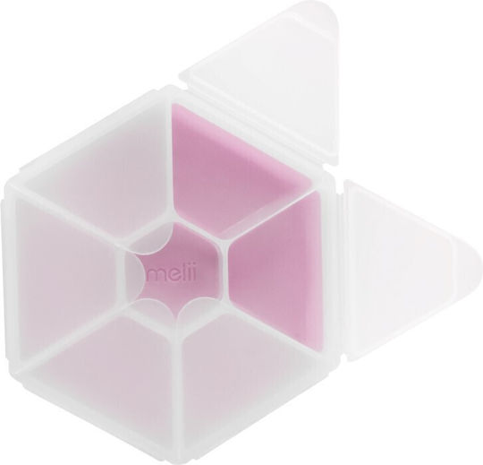 Melii Snackle Box Hexagon Plastic Kids' Food Container Pink