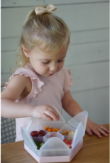 Melii Snackle Box Hexagon Plastic Kids' Food Container Green