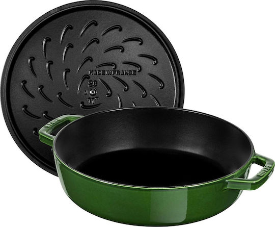 Sautieren Mit Deckel aus Gusseisen 28cm