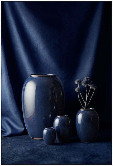 Oz Διακοσμητικό Βάζο Keramik Blau 13x13x20cm 1Stück