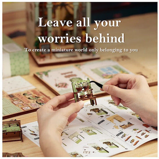 Cutebee Holz-Bauspielzeug Bookstore