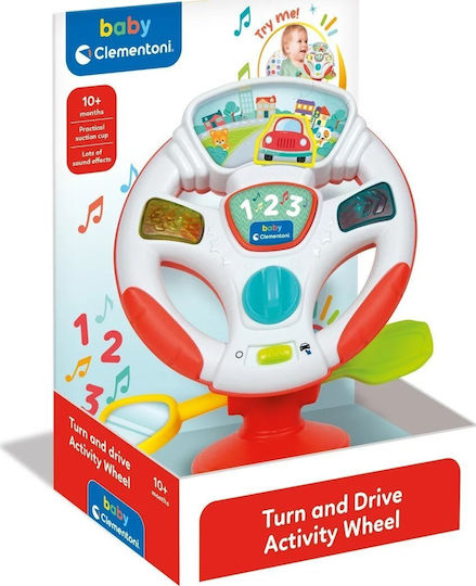 Baby Clementoni Τιμόνι Turn & Drive με Μουσική για 10+ Μηνών
