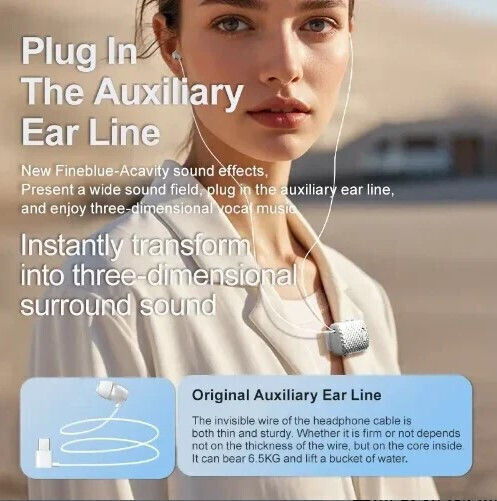 Fineblue F588 In-ear Bluetooth Handsfree Ακουστικό Πέτου Μαύρο