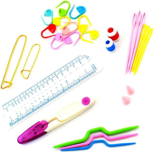 50-Piece Crochet Set In Eco-Leather Case A Perfect Gift For Crochet Embroidery Enthusiasts