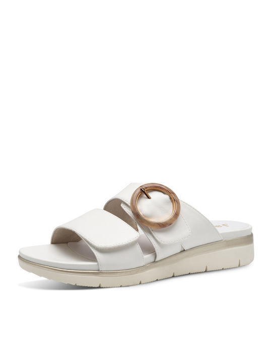 Flache Sandalen für Damen Anatomisch in Weiß Farbe