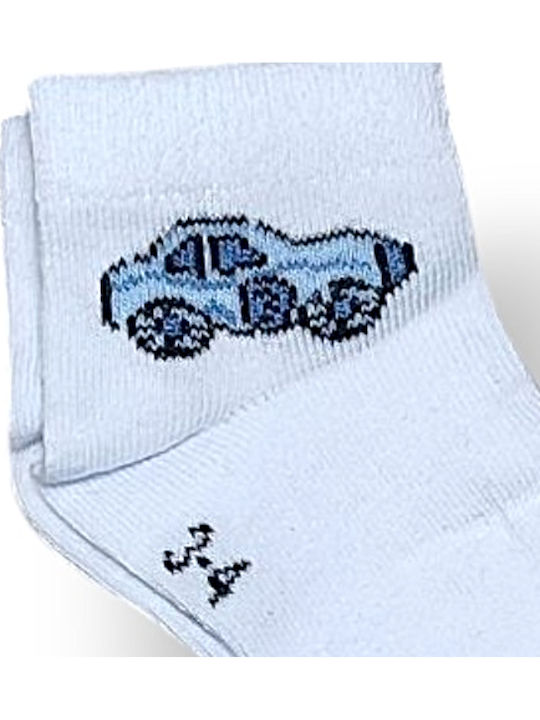 Babydom Șosete pentru Copii White, Gray, Sky Blue 3 Perechi