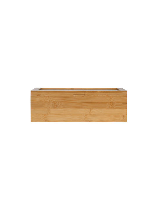 Estia Box for Coffee / Sugar / Tea with Lid Wooden Brown 19x9x31cm Estia Box for Coffee / Sugar / Tea with Lid Wooden Brown 19x9x31cm