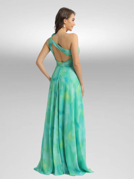 Summer Maxi Dress for Wedding / Baptism Light Green