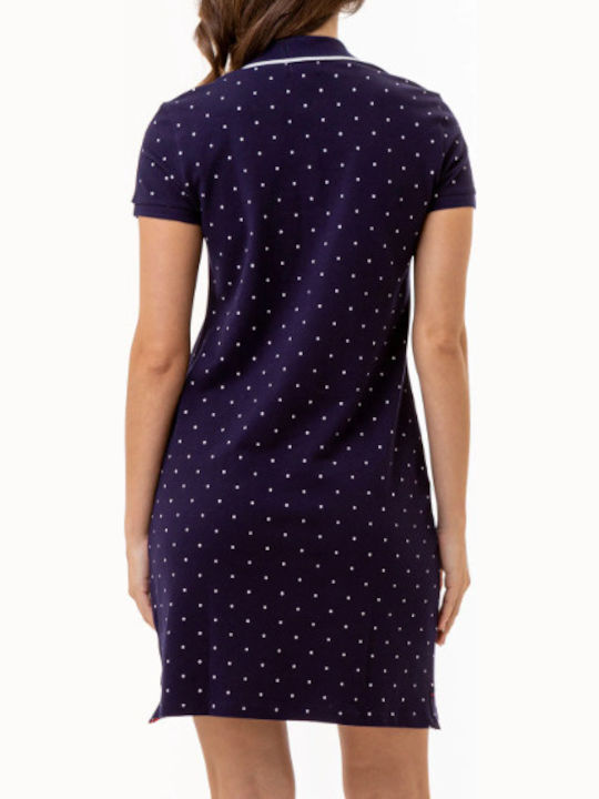 Dress Blue Polka Dot